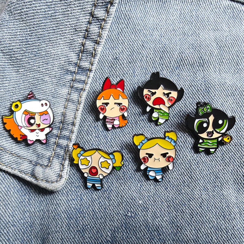 Florist Supplies - Broche de dessin animé petite policière