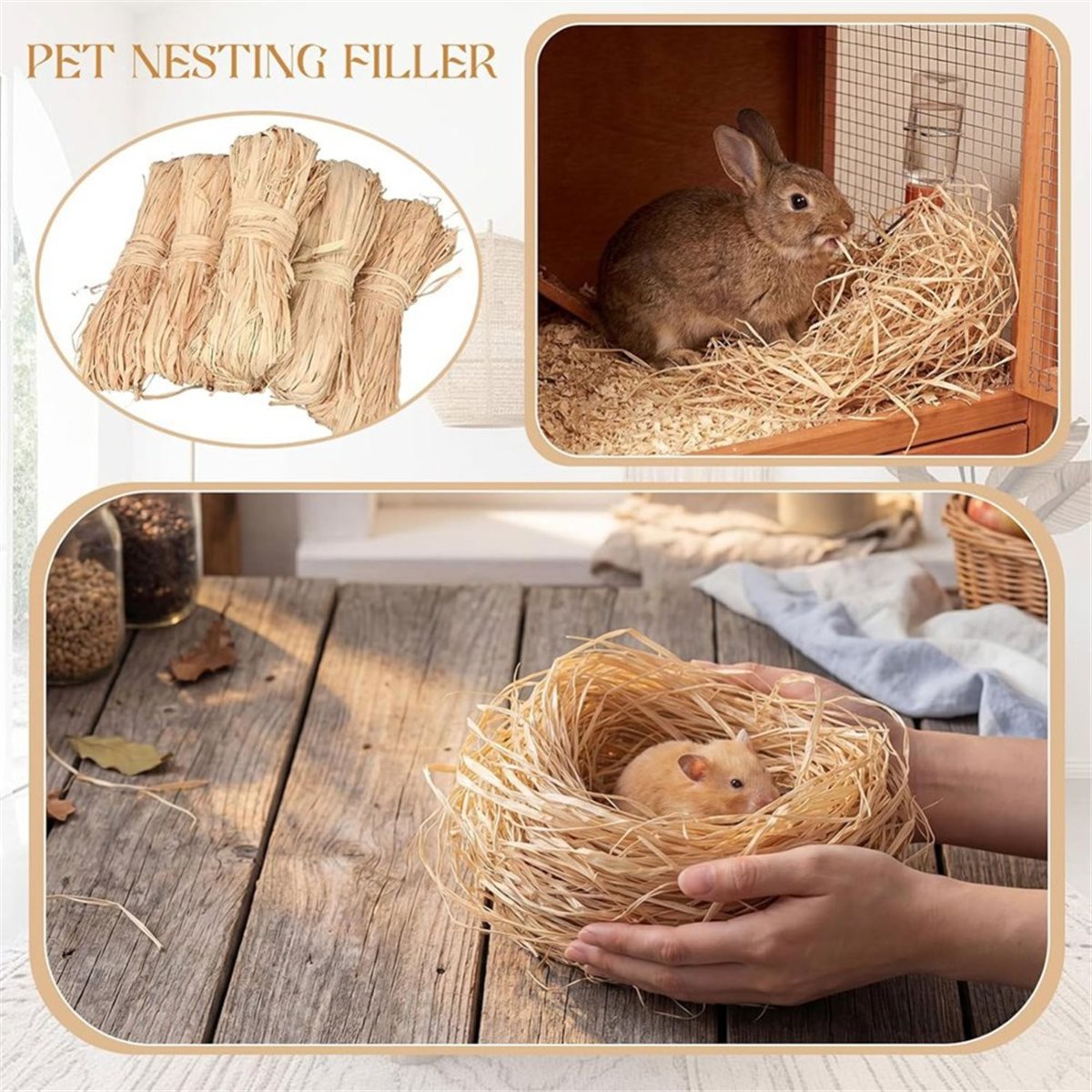 Natural Florist Supply - Paille naturelle A725K pour bouquets de