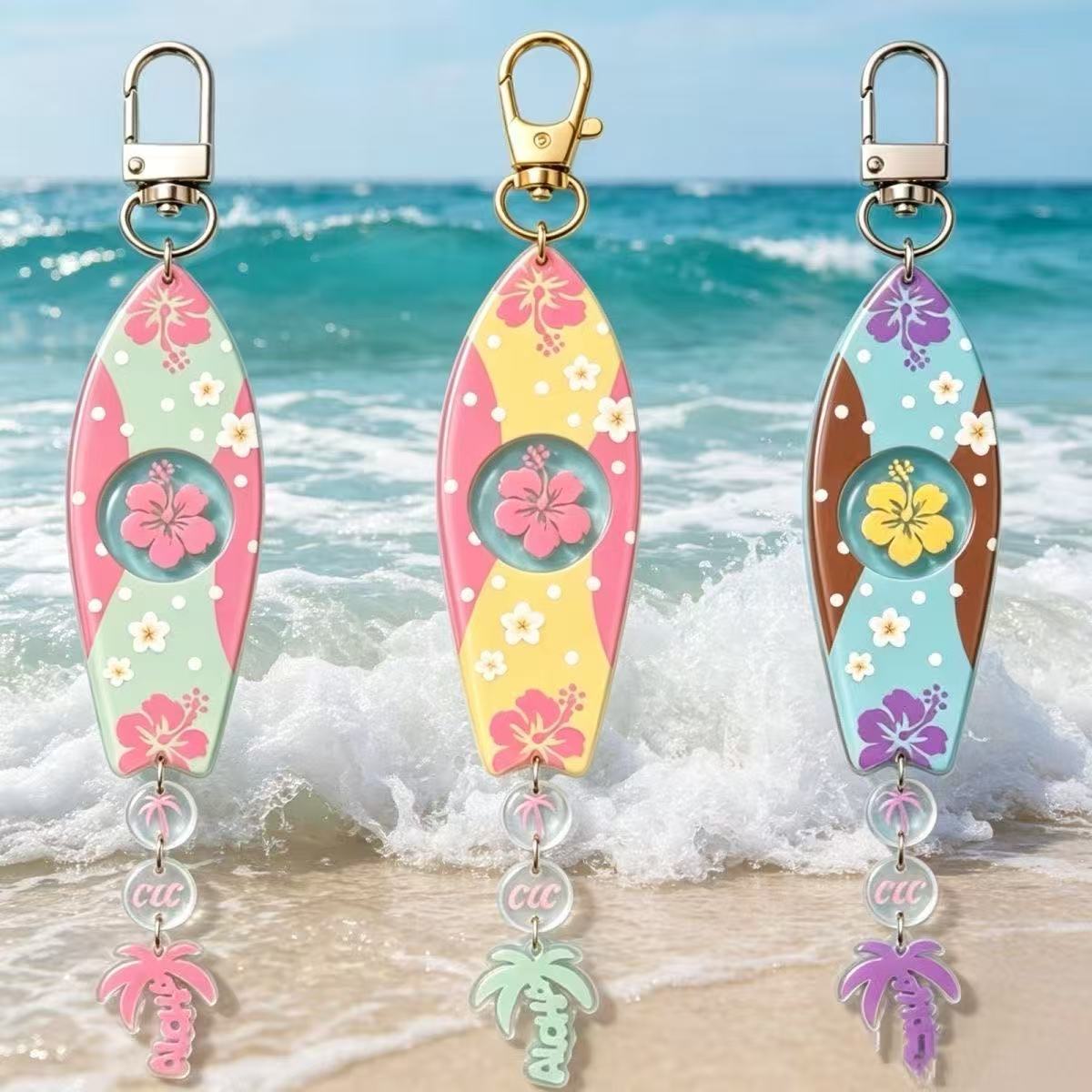 Florist Supplies - Ensemble de porte-clés en acrylique en