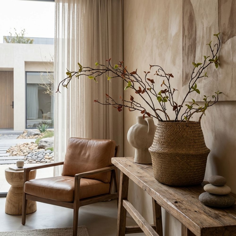 Branch Curly Willow - Branche de saule artificielle effet naturel,