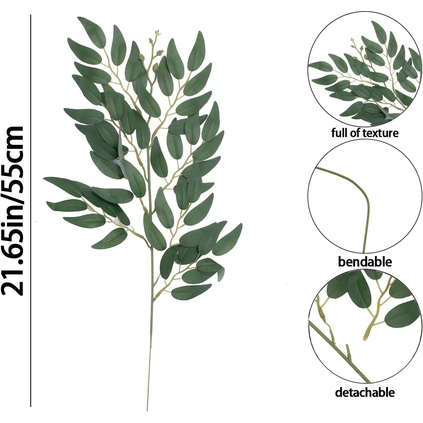 24 pièces tiges de verdure art - Ruscus Stem Faux avis et prix